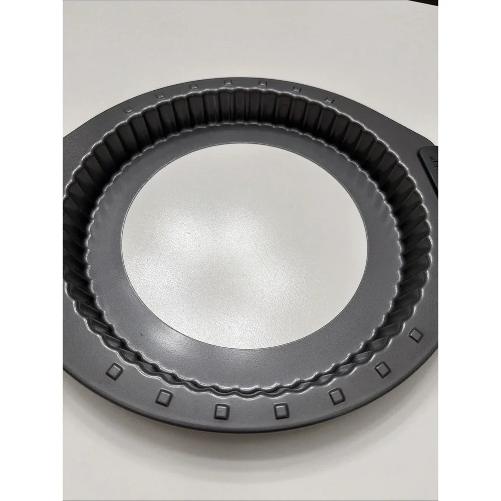 Anolon Tart Quiche Pan Replacement Outer Ring Cradle Silicone Handles Gray. 5266